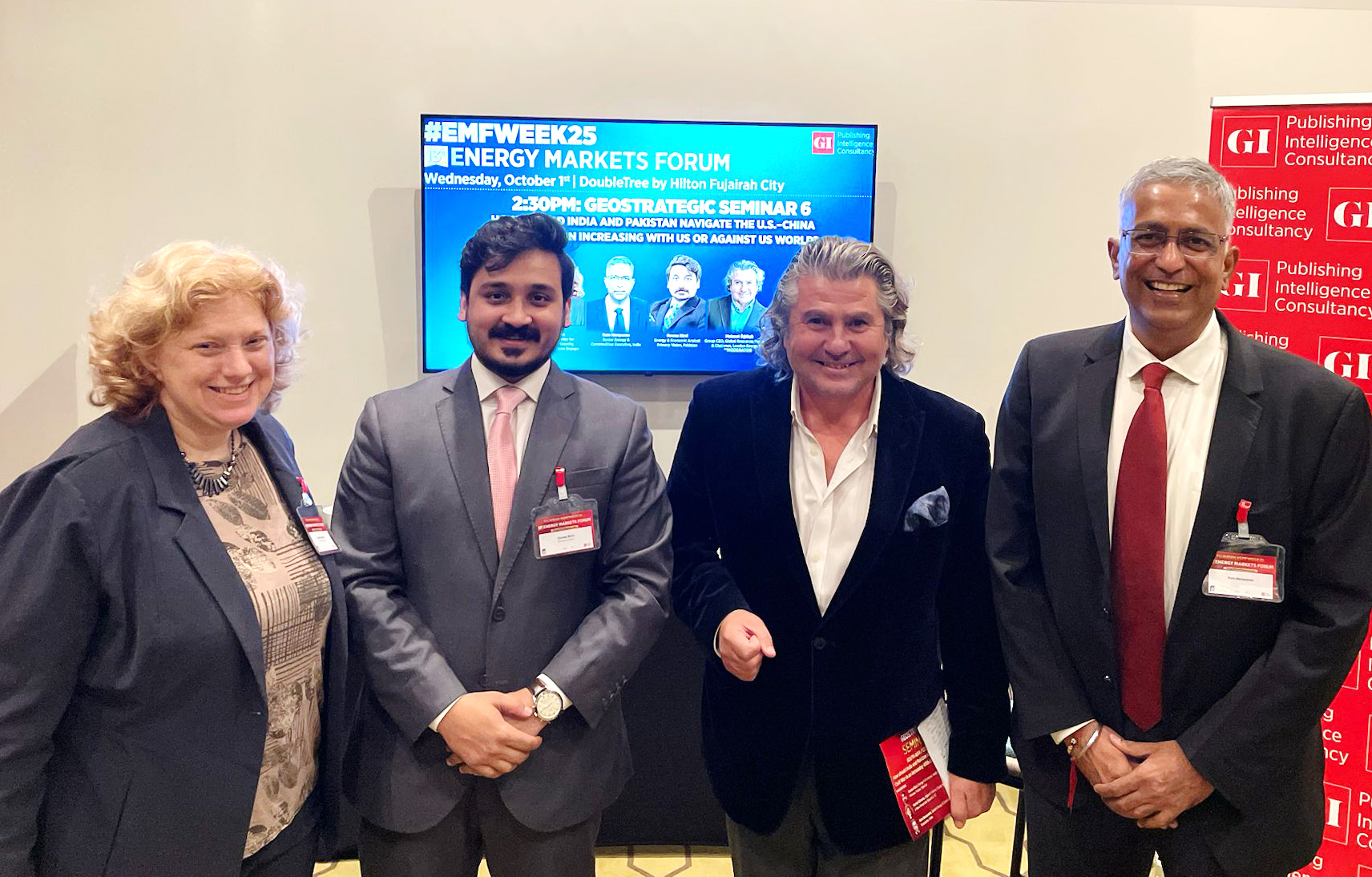 Fellow panellists – Mr. Mehmet Ogutcu, Mr. Osama Rizvi and Ms. Rachel Ziemba.